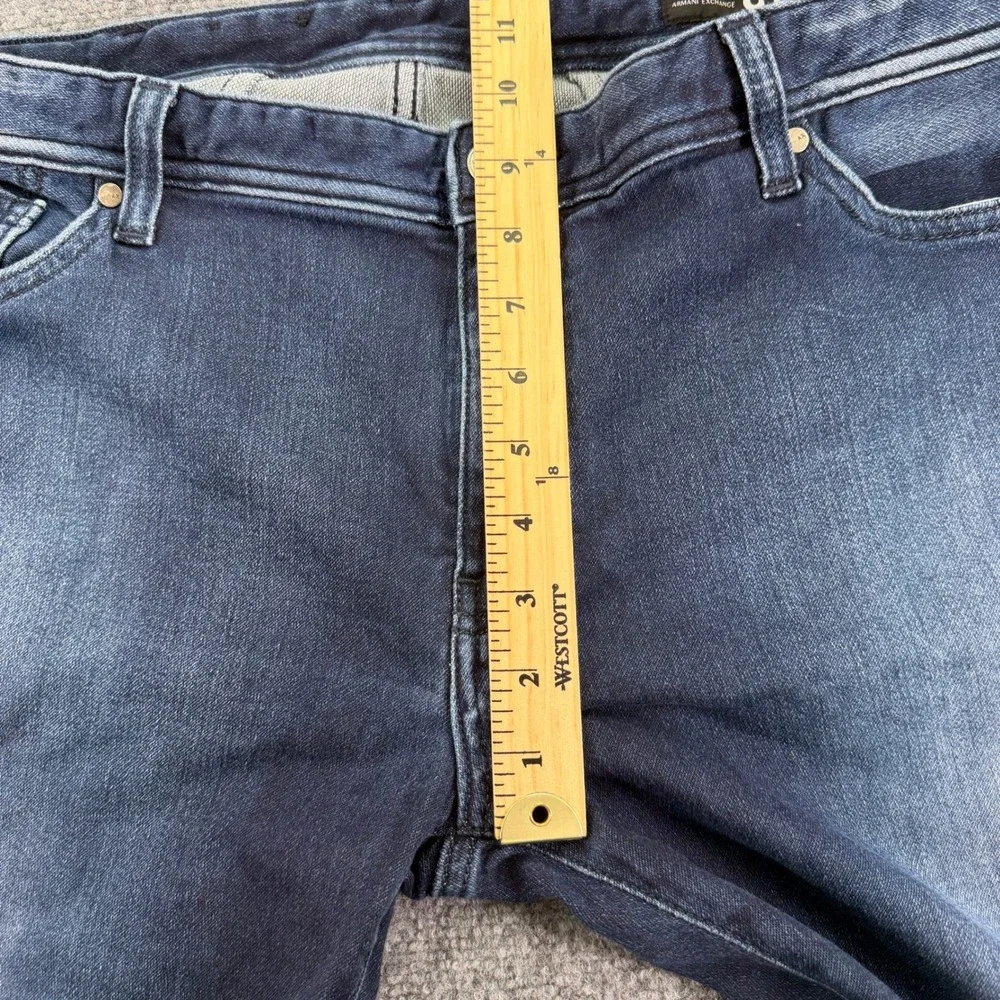 Armani‎ Exchange Jeans Mens 38 (Fits 39x31) Dark Blue J14 Skinny Stretch
